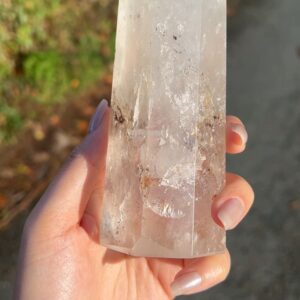 HUGE clear quartz tower (charge your other crystals)